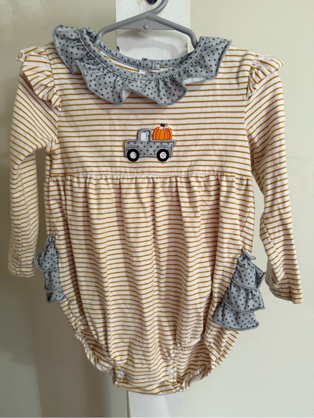 Abby & Evie Ruffle Butt Romper